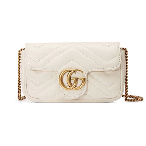 gucci white small purse|white Gucci shoulder bag.